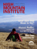 Fall 2013 HMI Newsletter - High Mountain Institute