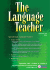 Special Issue: Language Transfer