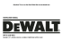 dw718 (230 volt) - DeWalt Service Technical Home Page