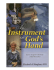 An Instrument - An Instument in God`s Hand