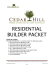 residential builder packet - Cedar Hill, TX