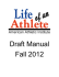 athlete`s goal card - Life of an Athlete