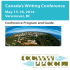 Downloadable schedule - Canadian Creative Writers and Writing