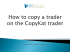 How to copy a trader on the CopyKat trader
