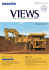 Views is a PR magazine published by Komatsu Ltd. Construction