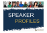 our speakers list for full profiles.