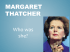 Margaret Thatcher - The Chaucer School Canterbury