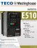 E510 Series Startup and Installation Manual - TECO