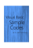 Visual Basic Sample Codes
