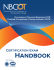 2016 NBCOT Certification Exam Handbook