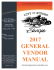 2017 GENERAL VENDOR MANUAL