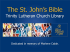 The St. John`s Bible - Trinity Lutheran Church