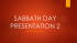 sabbath day presentation 2