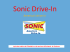 Sonic Drive-In - Hôtellerie