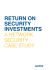 return on security investments