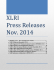 XLRI Press Releases Nov. 2014