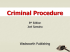 The Law of Criminal Procedure