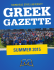 Greek Gazette - Morehead State University