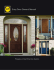 Entry Door Owner`s Manual