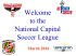 Welcome to the National Capital Soccer League