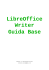 LibreOffice Writer Guida Base - Corsi di Studio di Ingegneria