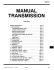 TRANSMISSION Workshop Manual FR M/T (WE) - mitsubishi