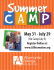 2016 Summer Camp Brochure