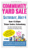 king twp yard sale sign