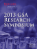 2013 GSA Research Symposium Program Book