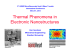 Thermal Phenomena in Electronic Nanostructures