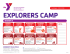 Somerset Hills YMCA Explorers Camp Calendar