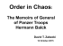 Book Presentation – Order in Chaos by Zabecki