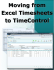 Moving from Excel Timesheets to TimeControl®