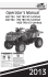 Do not remove this Operator`s Manual from this ATV