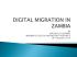 Digital Migration in Zambia: awareness about the Country`s