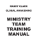 ministry team training manual