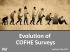 Evolution of COFHE Surveys - jag