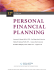 PERSONAL FINANCIAL PLANNING