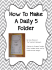 How To Make A Daily 5 Folder