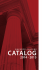2014 – 2015 CATALOG