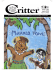TAKE ONE - Critter Magazine