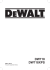 DW718 DW718XPS - DeWalt Service Technical Home Page