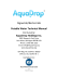 Algaecide/Bactericide Potable Water Technical Manual AquaDrop