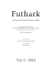 Futhark: International Journal of Runic Studies 5 (2014)