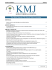 KMJ KUWAIT MEDICAL JOURNAL The Official Journal of The Kuwait Medical Association EDITORIAL