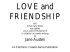 LOVE and FRIENDSHIP Jane Austen An Electronic Classics Series Publication