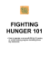 FIGHTING HUNGER 101 or onsite feeding program including some
