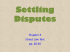 Settling Disputes Chapter 4 Street Law Text