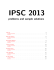 IPSC 2013 problems and sample solutions