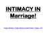 INTIMACY IN Marriage! Virgin Diaries